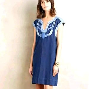 Anthropologie holding horses sanara cap sleeve shift dress